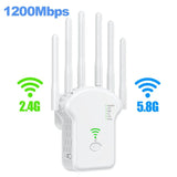 1200Mbps Wireless WiFi Repeater WiFi Signal Repeater Dual-Band