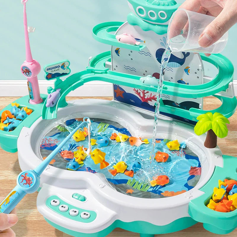 Infant Shining Kids Electric Fishing Toy Pool Baby