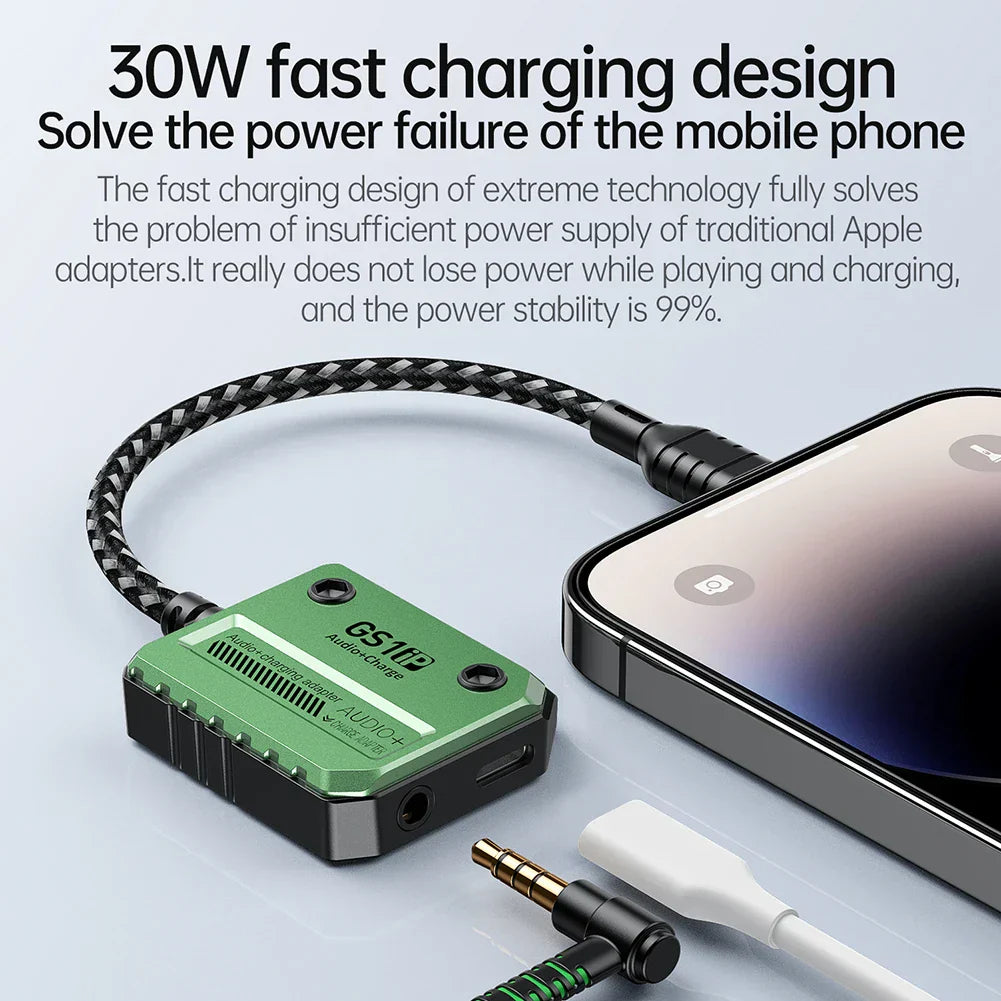 3-in-1 GS1 IP Audio+Charge PD 30W Fast Charge