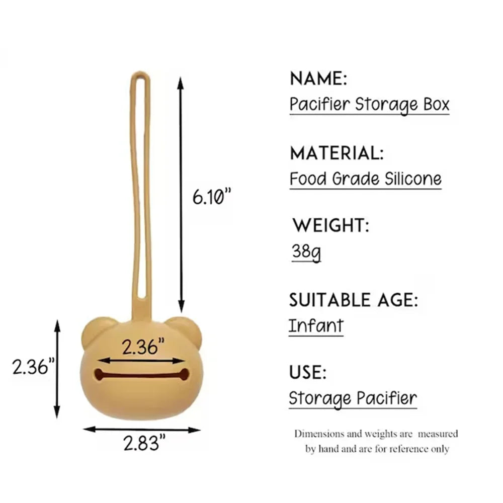 MIYOCAR Personalized Silicone Baby Pacifier Holder Case Custom