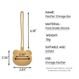 MIYOCAR Personalized Silicone Baby Pacifier Holder Case Custom