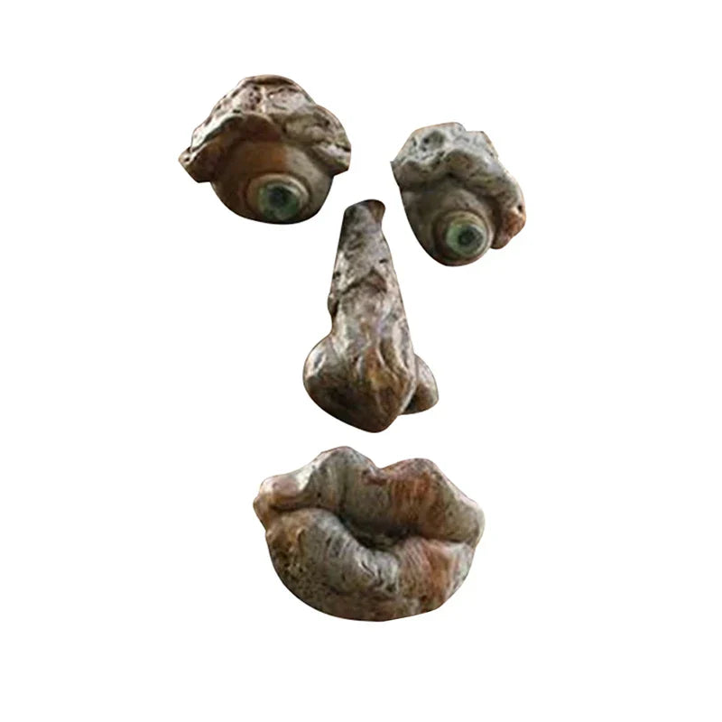 Funny Old Man Tree Face Sculpture Resin Ornament