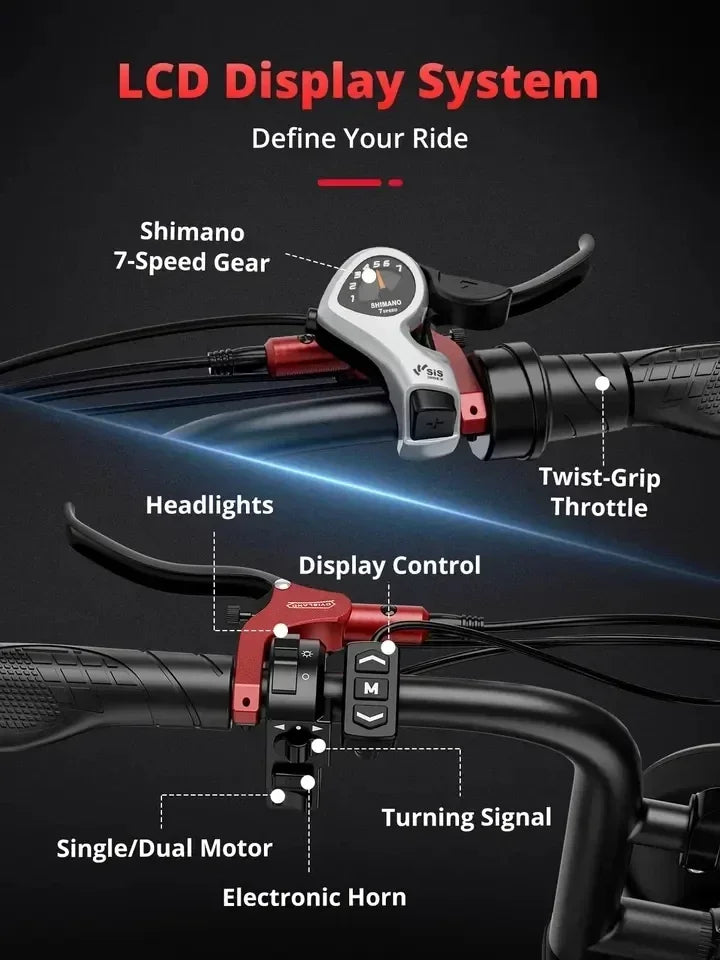 AMYET S8 Electric Bike 2000W Dual Motor 20*4.0