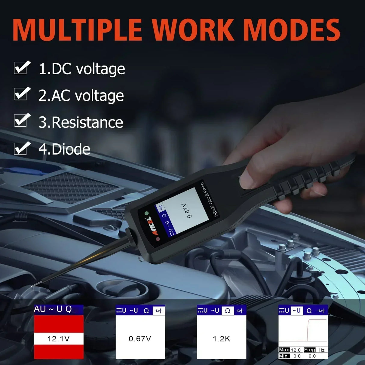 Ancel PB100 Automotive Circuit Tester Inspection Tools Power