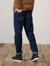 SIMWOOD 2024 Spring New Men's Fleece Ankle-Length Jeans