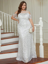 Plus Size Elegant Wedding Dresses For Women Sequin