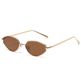 Vintage Unique Brown Cat Eye Sunglasses Women Design