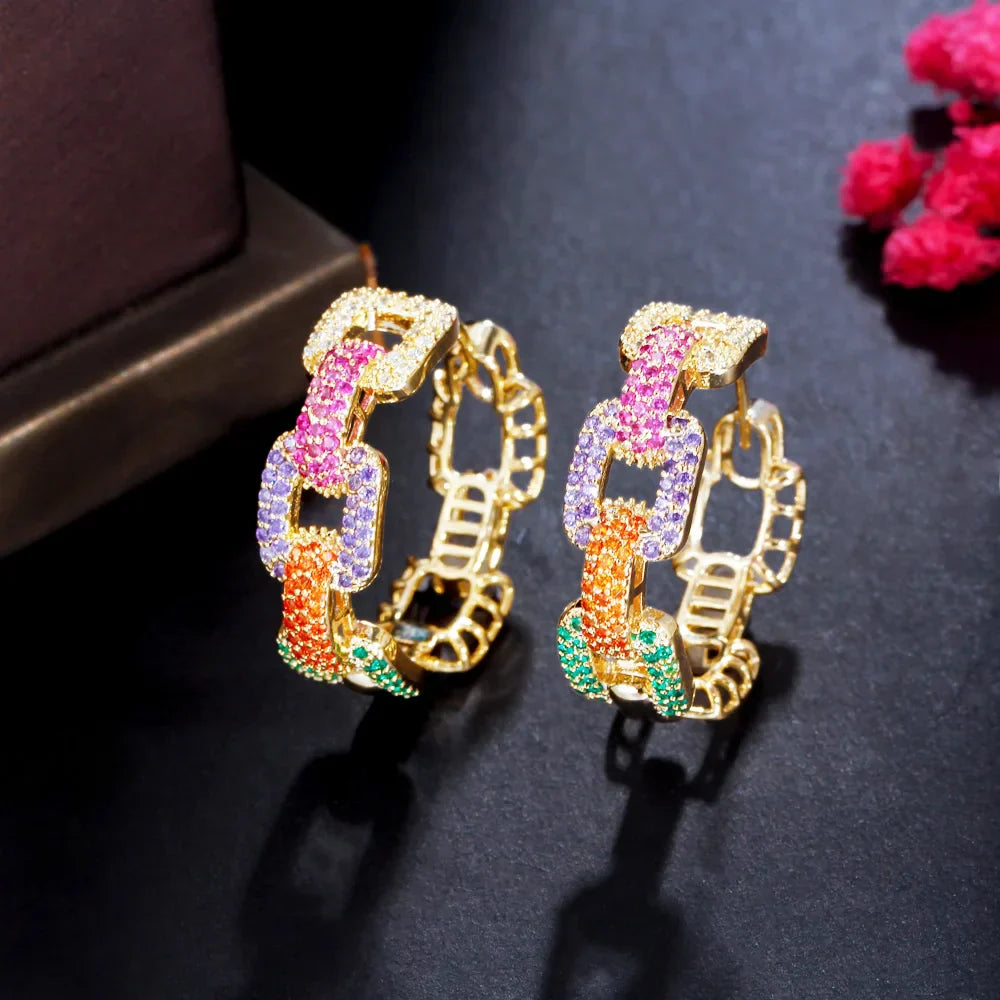 CWWZircons New Trendy Colorful Micro Pave CZ Stones
