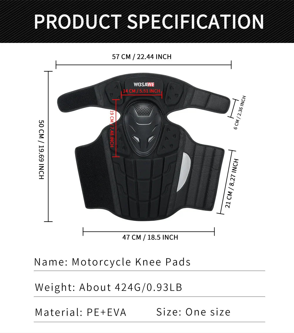 WOSAWE Motorcycle Knee Protection Motocross Protector Pads Guards Motosiklet Dizlik Moto Joelheira Protective Gear Knee Pads