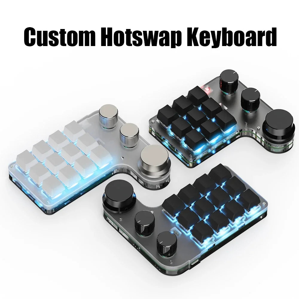 Programming Macro Custom Knob Keyboard RGB 3 Key