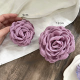 Fabric Rose Flower Crab Hair Clip Ins Popular