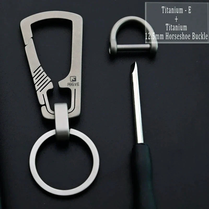 HighEnd Titanium Keychain Luxury Men Car Key Chain