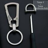 HighEnd Titanium Keychain Luxury Men Car Key Chain