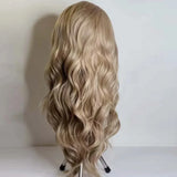 MXWIGS Ash Blonde Synthetic Lace Front Wigs with