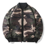 Double-side Jackets Men Camouflage Bomber Jacket Spring Autumn