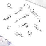 14 Pcs Steel Stainless Steel Non-Piercing Spike Rivet