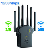 1200Mbps Wireless WiFi Repeater WiFi Signal Repeater Dual-Band