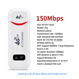 EATPOW 4G LTE Wireless Router USB Dongle 150Mbps