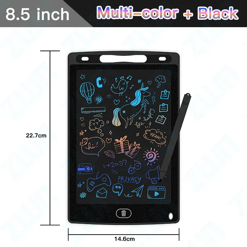 6.5/8.5/10/12/16/19In LCD Drawing Board Writing Tablet Digit Magic