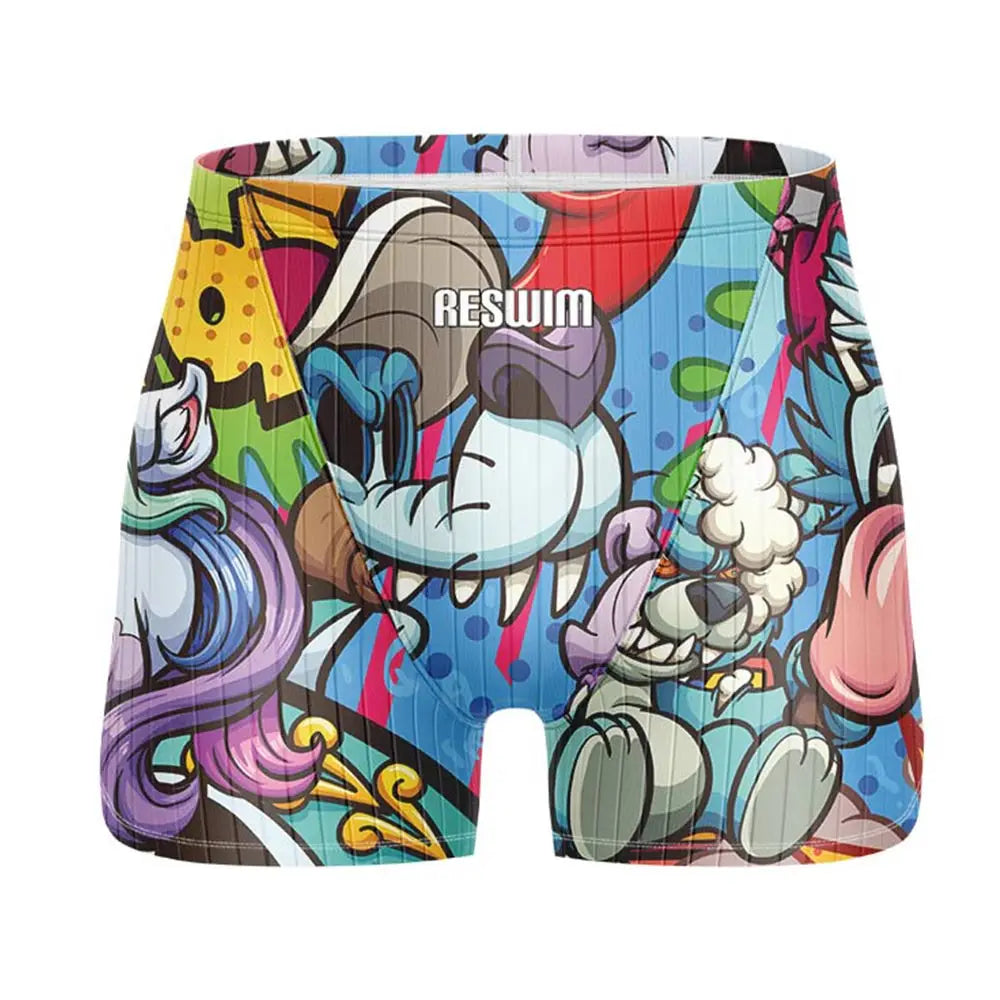 2024 Summer Swimming Trunks Men's Professional Tights Jammer