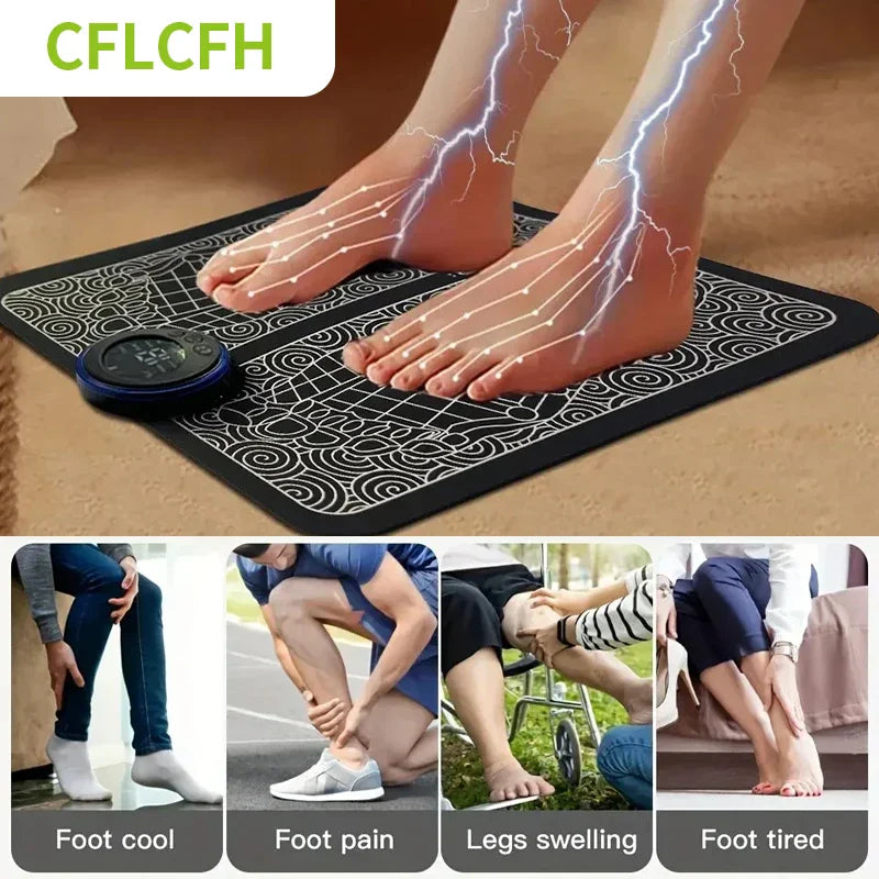Foot Massager EMS Electric Pad Feet Acupoints Relax