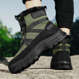 Mens Boots Outdoor Snow Shoes Plus Cotton Winter