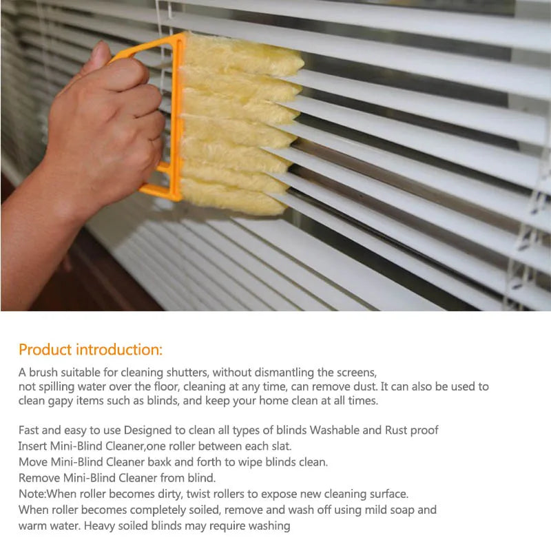 Vent Blinds Cleaner Cloth Brush Auto Air Conditioner