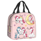 Unicorn Rainbow Insulated Lunch Tote Bag For Shooting Star And Magic Wand Thermal Cooler Food Lunch Box Work School Travel