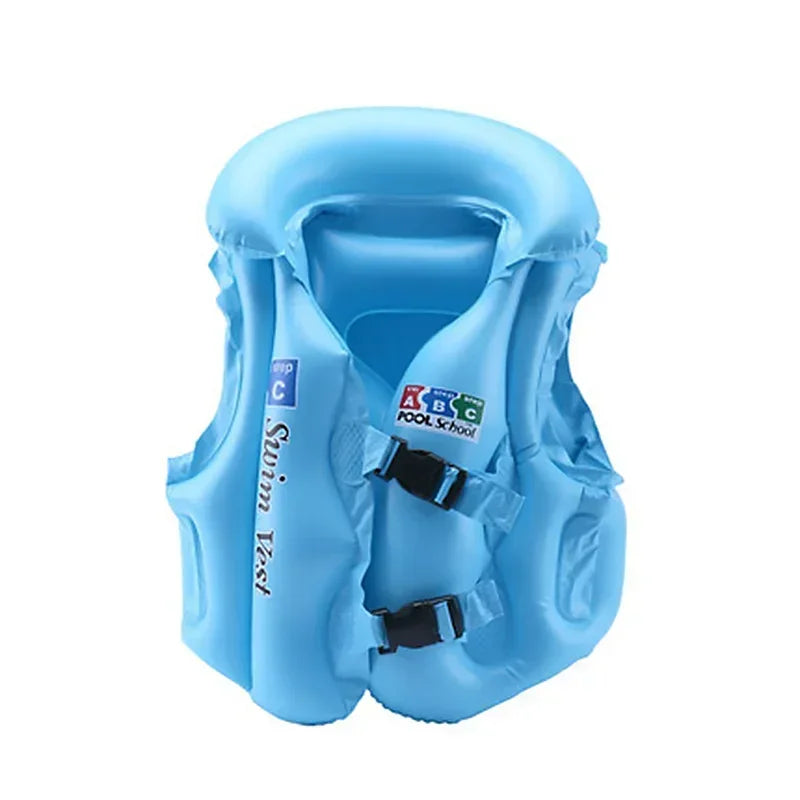 Kids Baby Life Jackets Inflatable Swimming Vest Children