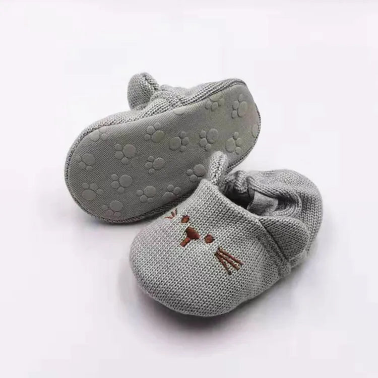 Adorable Infant Slippers Toddler Baby Boy Girl Knit