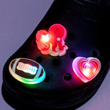 1pcs LED Shoe Charms Luminous Shoe Decorations Pins