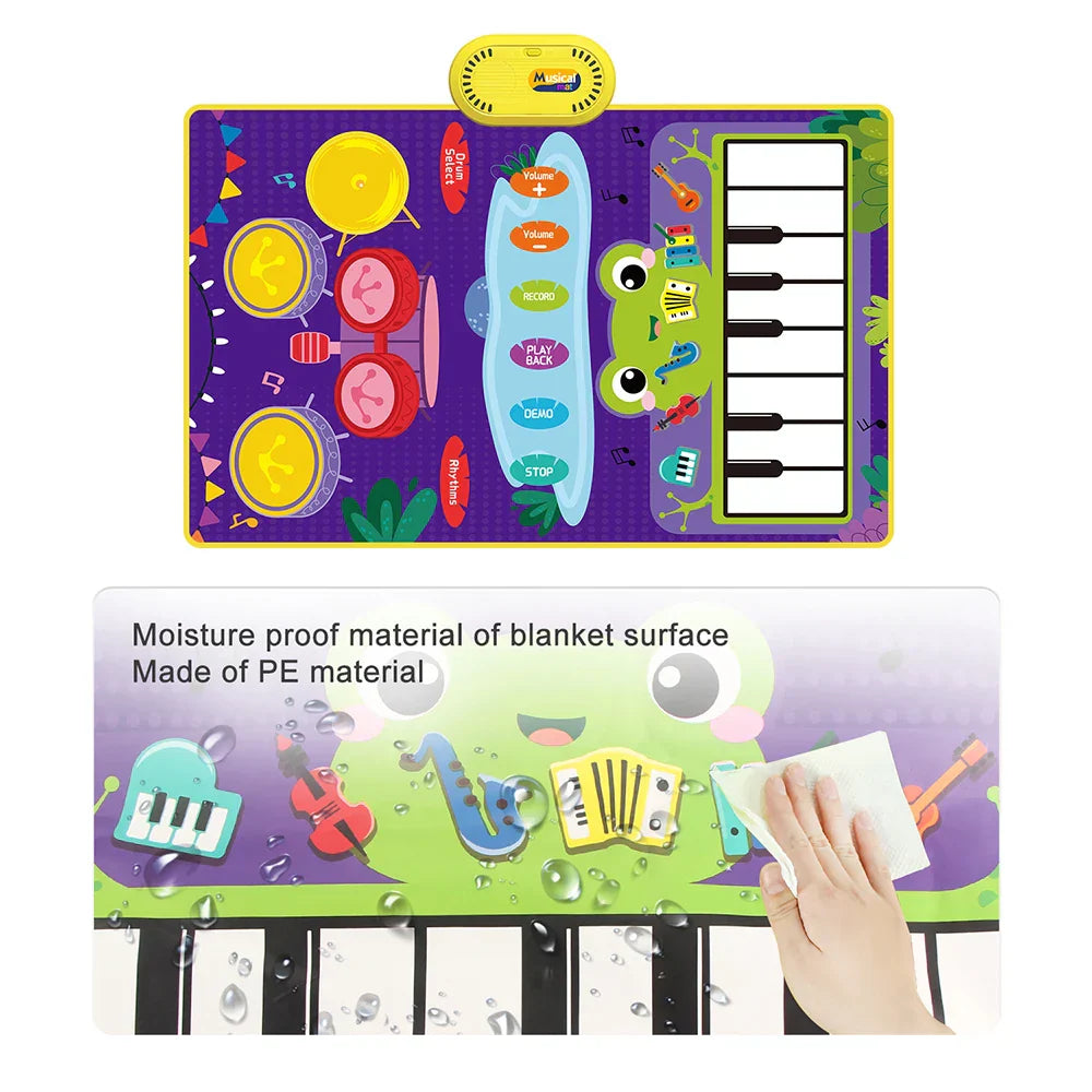 2 In 1 Baby Musical Instrument Piano Keyboard