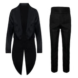New Men's Tuxedo Suits Set Classic Formal Tailcoat