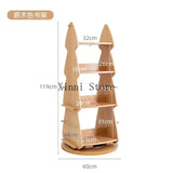 Children Small Bookcase Wood Shelf Toy Storage Corner