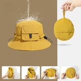 Foldable Outdoor Mountaineering Camping Fishing Bucket Hat Men