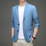 Men's Suit Jacket Summer Ultra-Thin Breathable High Elastic
