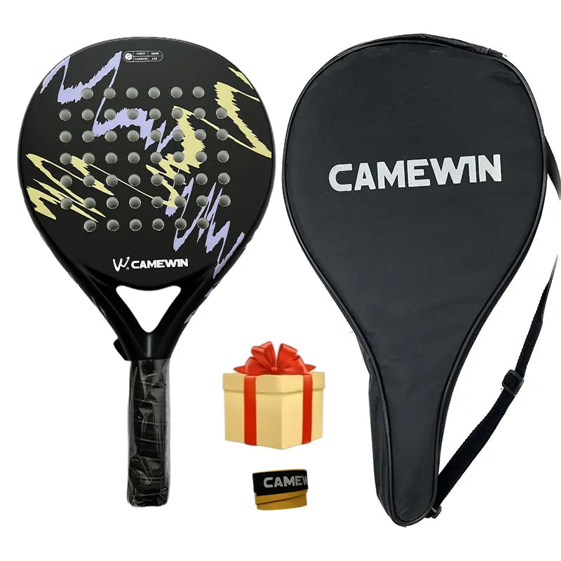 Camewin Padel Racket Tennis Carbon Fiber Soft EVA