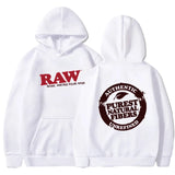 RAW Fashion Hoodie Men's Sweatshirt Polar Fleece Hooded