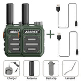2PCS ABBREE AR-63 Mini Walkie talkie Wireless Copy