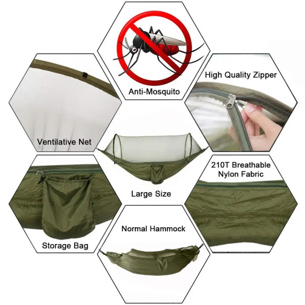 Automatic quick opening mosquito net hammock 250 *