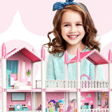 3D DIY Dream Princess Castle Villa Assembly Doll