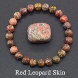 Real Natural Labradorite Stone Bead Bracelet Men Women