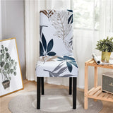 Printed Chair Cover Elastic Seat Chair Slipcovers Removable