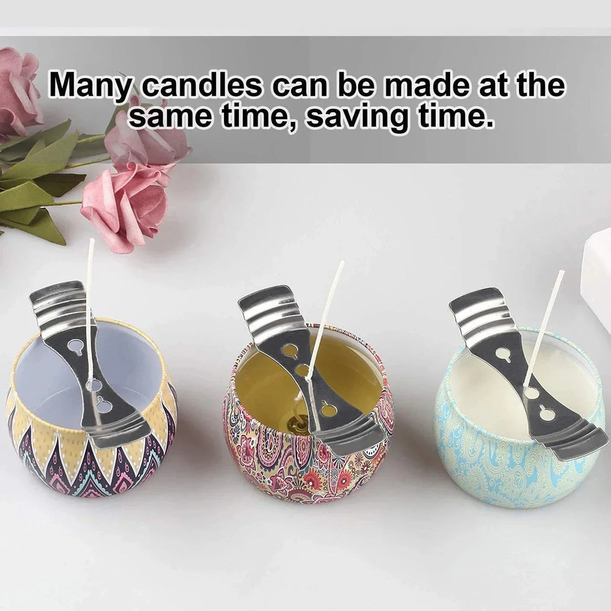 3pcs-Mental Candle Wick Holder For Candle Making, DIY