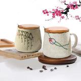 YWDL 380ml Japanese Retro Style Ceramic Coffe Mug