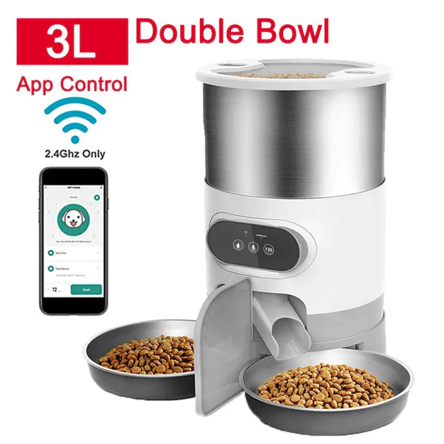 Cat Timing Feeder Smart APP Cat Feeder Stainless