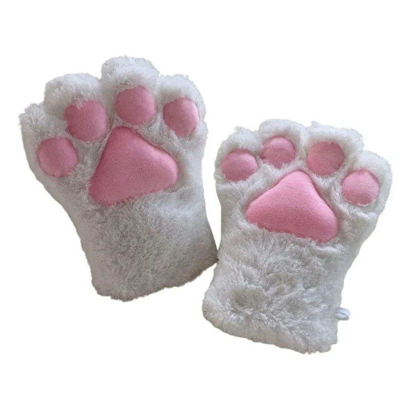 Furry for Cat Paws Gloves Animal Cosplay Costume
