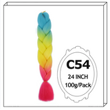 24Inch Synthetic Long Jumbo Ombre Braiding Hair For