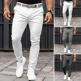 Slim Fit Suit Pants Men's Slim Fit Solid