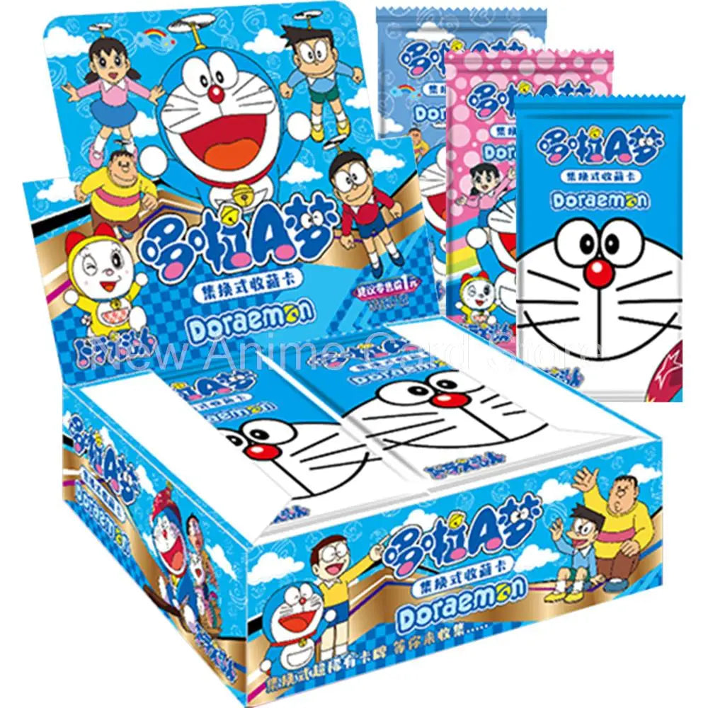 New Doraemon Cards Collection for Kids Anime Peripherals